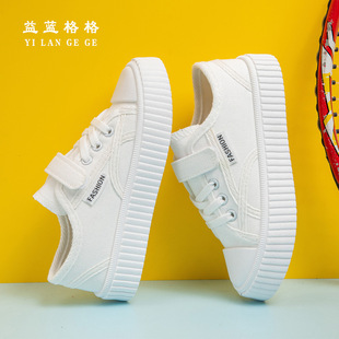3-12 years old children's canvas shoes simple student shoes boys cloth shoes girls shoes running shoes solid soft bottom wholesale
