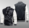 2021 Cross border Amazon man Stand collar leather clothing Youth coat support Heat Transfer