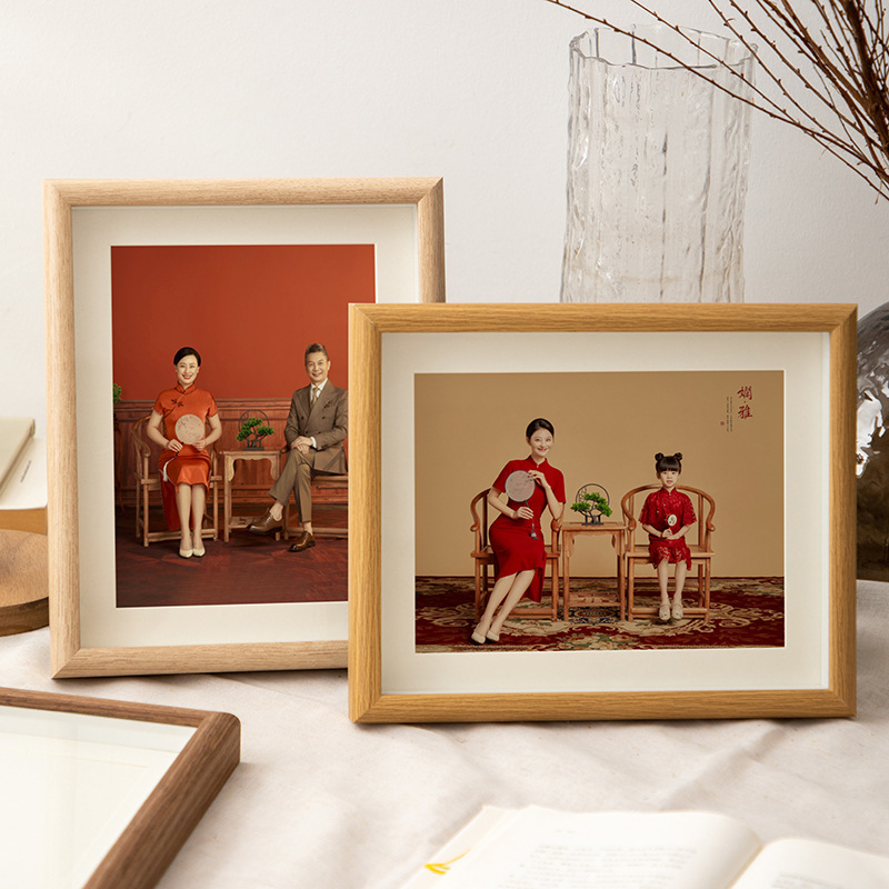 Creative Simple Family Photo Frame 6-inch Photo Frame Set Table 8-inch 10-inch A4 Stereo Marriage Certificate Photo Frame Wall Hanging
