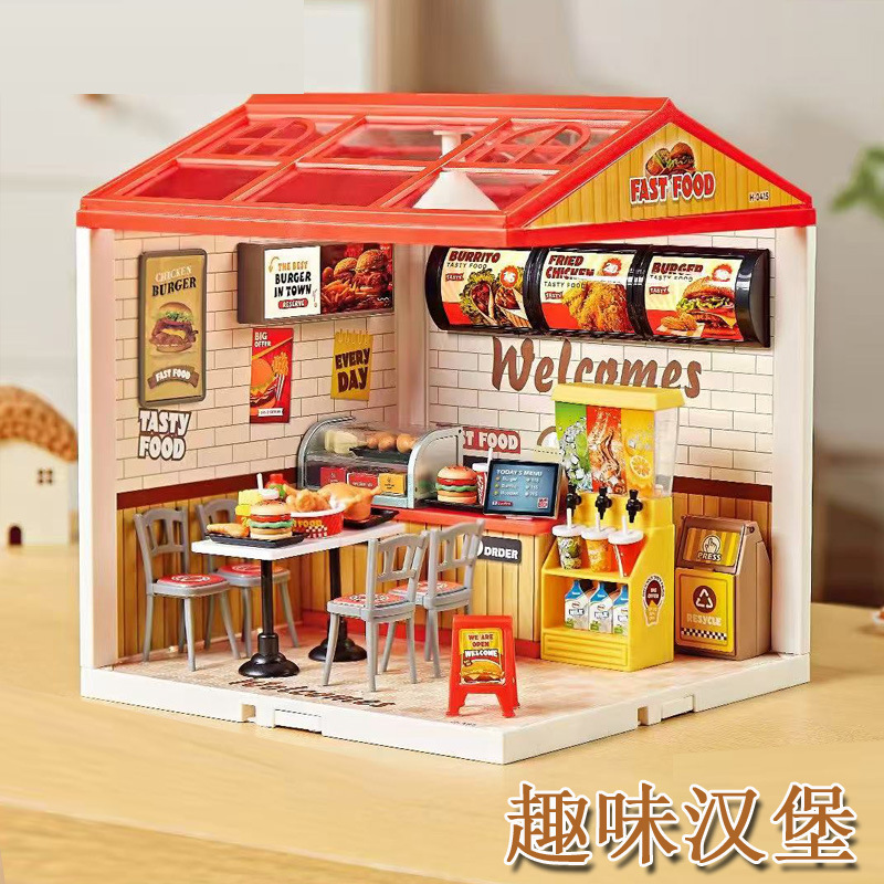 Jiaerle シーンハウス DIY おもちゃビッグシティタウンビルディングブロックギフトミニチュアパズル漫画装飾品教育とトレーニングギフト|undefined
