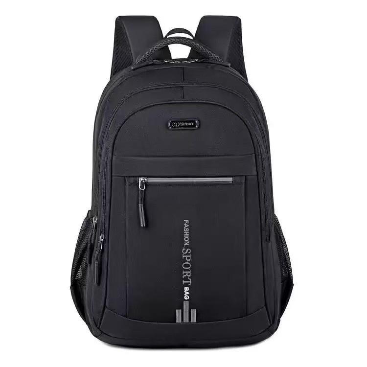 New cross-border men's backpack, large capacity, simple business travel laptop backpack, school bag for middle and high school students