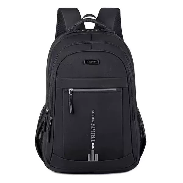 New cross-border men's backpack, large capacity, simple business travel laptop backpack, school bag for middle and high school students