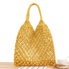 Straw beach bag one shoulder, city style