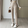 Windproof trousers for leisure, warm jeans, high waist, Korean style