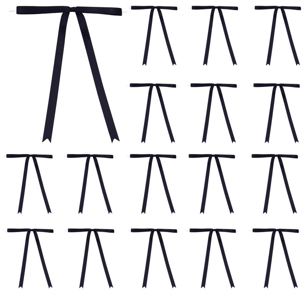 Spot al por mayor de 1CM cola larga nudo en forma de T nudo nudo nudo nudo de atar pastel complemento postre horneado decoración serpentina fiesta