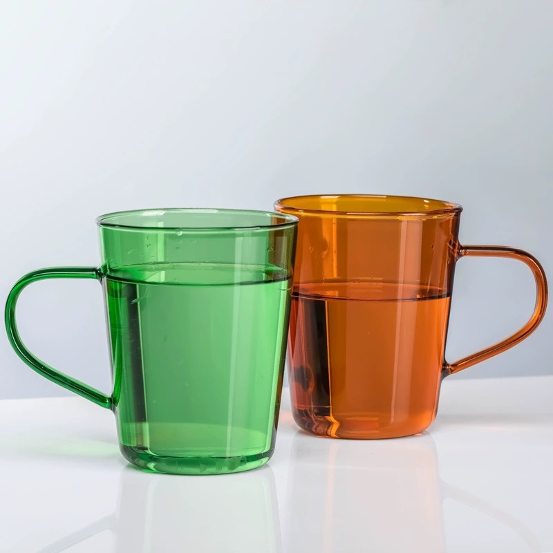 Mug en verre style nordique, tasse créative colorée pour café_voghion.com