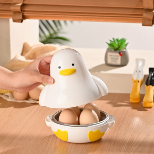 Creative Duck Microwave Oven Egg Steamer Household Multi-function Simple Fast Breakfast 4 Egg Boiler Kitchen Tools