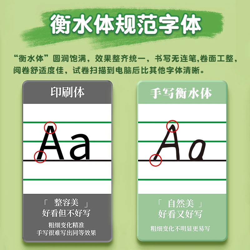 英语字母练系字帖26个英文字母小学生三年级字母描红练字本练习纸