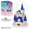 Small blue acrylic lightweight castle