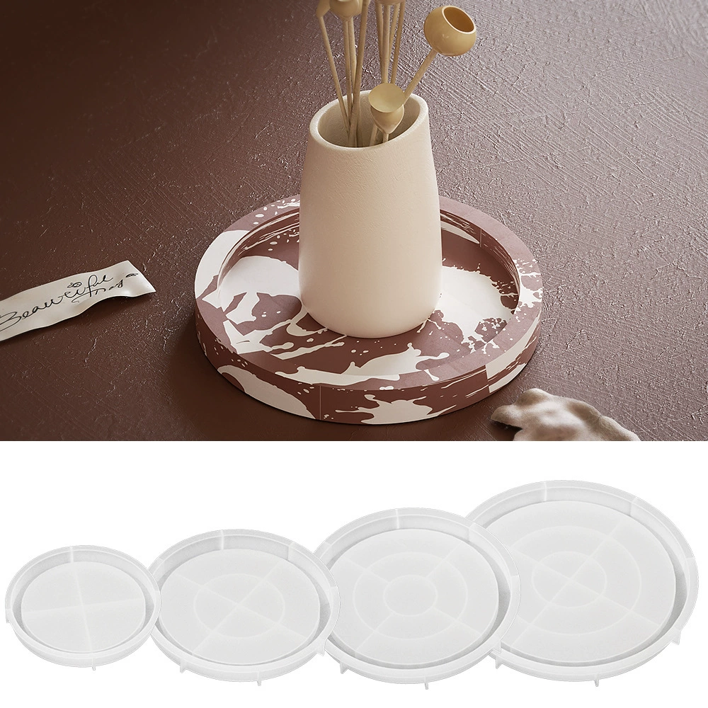 Round storage system, flowerpot, silicone mold, DIY
