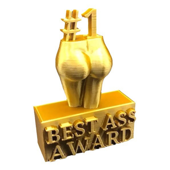 Trofeo Decorativo Creativo de Oro en Resina para Premiación