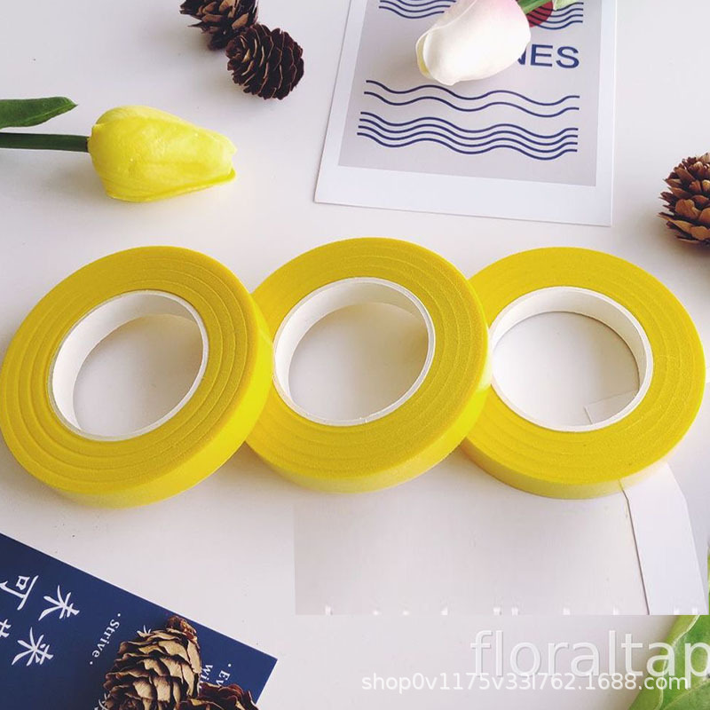 Macaron color Twisted stick hecho a mano bricolaje raíz del pelo de lana cifrado raya tulipán bouquet paquete material negrita