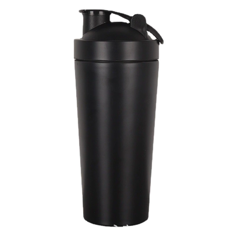 Спорт на открытом воздухе Фитнес-изоляционные чашки из нержавеющей стали встряхивая чашка 600 мл двухслойный большой емкости протеиновый порошок чашка