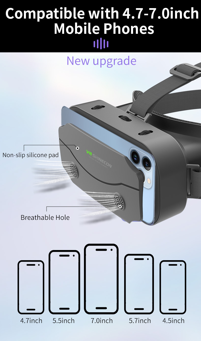 Cross-border G13 head-mounted helmet virtual reality Thousand Illusion Magic Mirror vr glasses Mobile 3d glasses vr in stock undefined