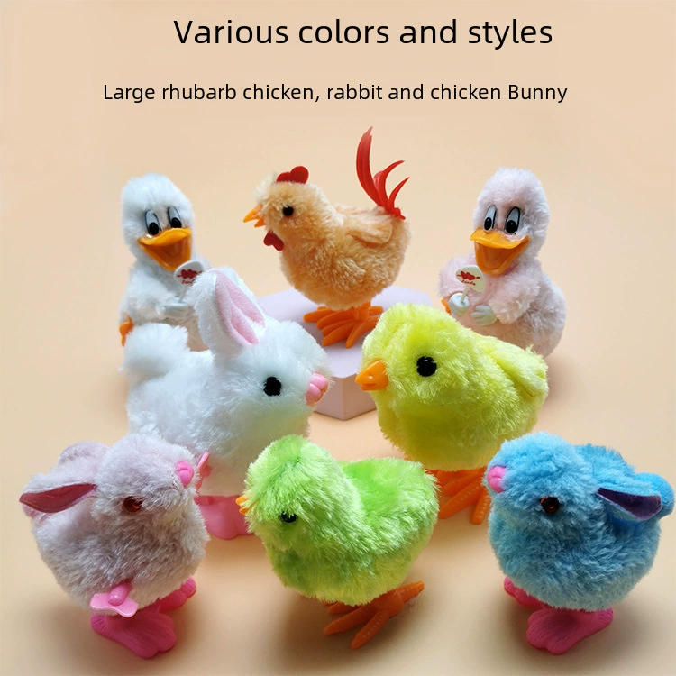 Plush animal model, interactive toy, Donald Duck, white rabbit, rooster, for children and parents