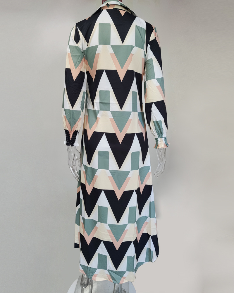 315g Weight Maxi Long Dress Dress Length Type Long Sleeve Sleeve Length Regular Dress Dresses Type Regular Sleeve Sleeve Type Polyester Fabric Type High Waist Waist Line Daily, Beach Occasion V Neck Neckline Regular Fit Fit Type Printing, Stripe, Leaves Pattern Summer, Spring Season Women's Gender Vacation Style Wholesale Women's Vacation Printing Stripe Leaves Daily Beach V Neck Long Sleeve Regular Dress 22