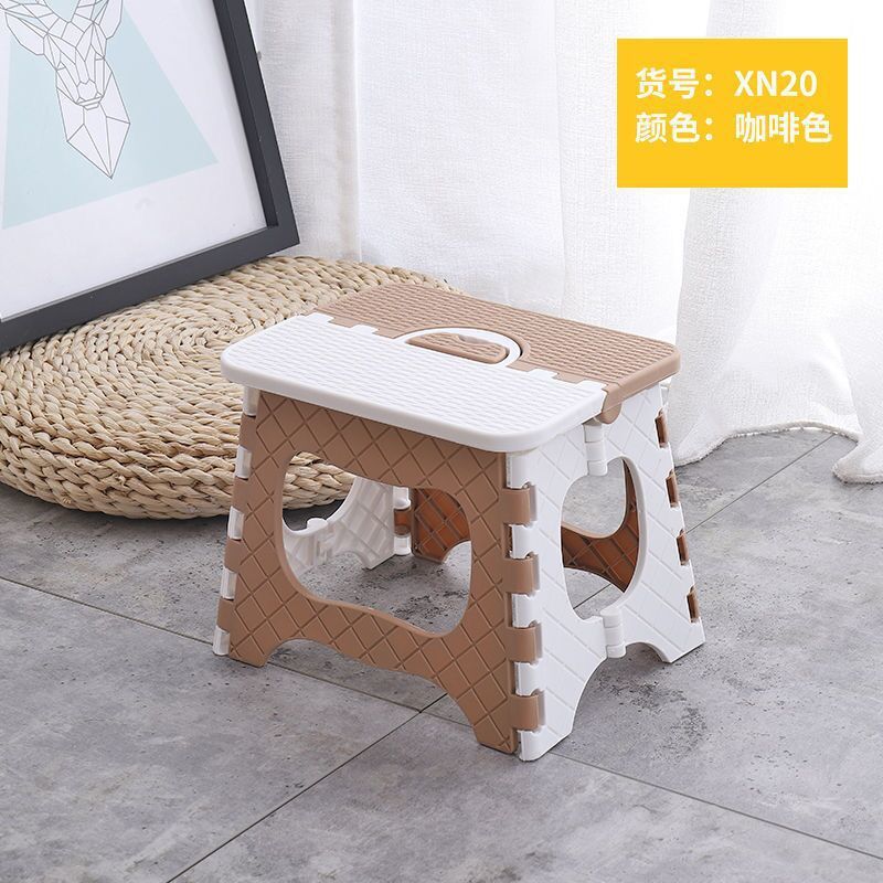 Taburete plegable engrosado banco pequeño doméstico para niños portátil al aire libre para adultos mini taburete plástico zapatos perezosos