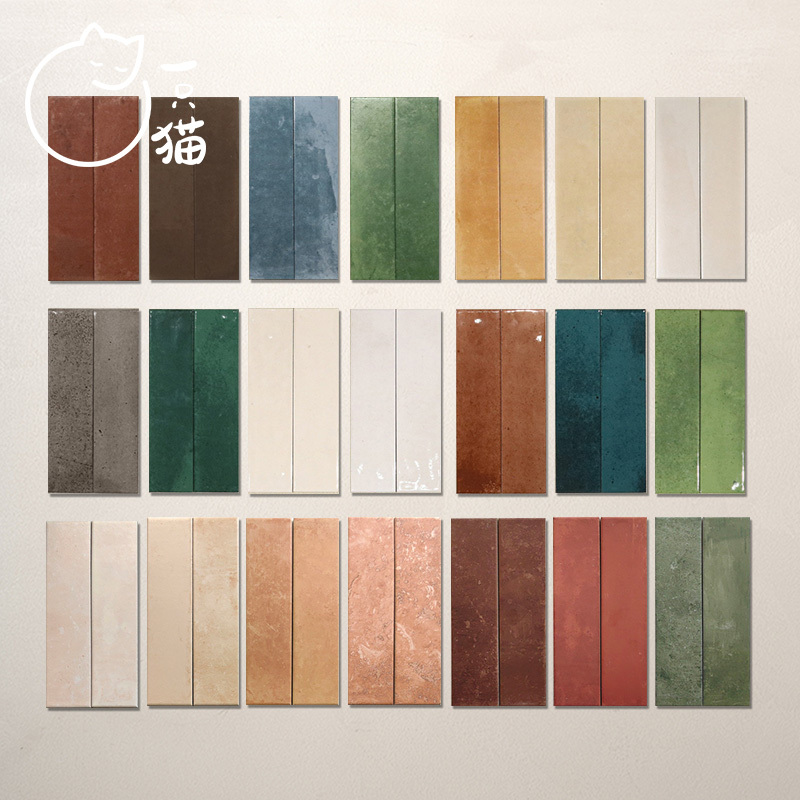 All-Ceramic Gradient Handmade Small Long Brick Internet Celebrity Background Wall Kitchen Bathroom Bar Counter Wash Desk Balcony Tile All-Ceramic Gradient Handmade Small Long Brick Internet Celebrity Background Wall Kitchen Bathroom Bar Counter Wash Desk Balcony Tile