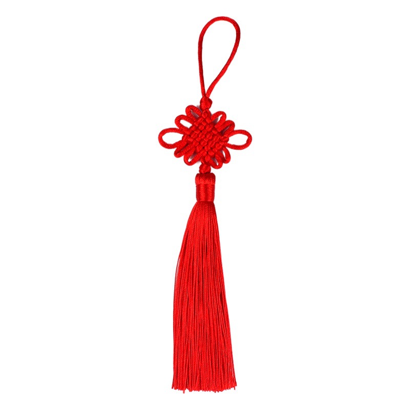 6 Small Chinese Knot Tassels Car Hanging Ornaments Square Knot Small Tassels Gift Accessories Pendants Wholesale