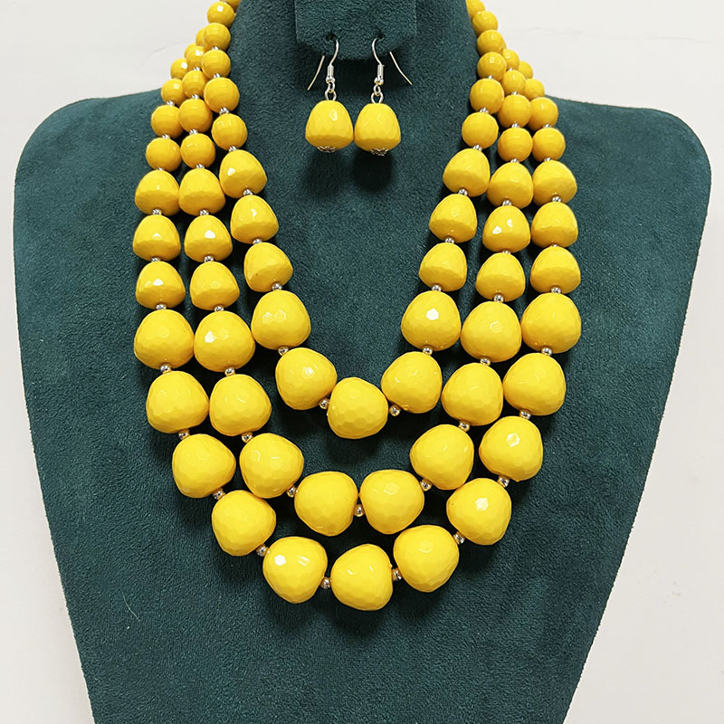 170g Weight Earrings, Necklace Classification 1 Set Quantity Holiday Occasion Acrylic Material Solid Color Pattern Unisex Gender Irregular Design Exaggerated Style Exaggerated Solid Color Arylic Irregular Unisex Earrings Necklace 8