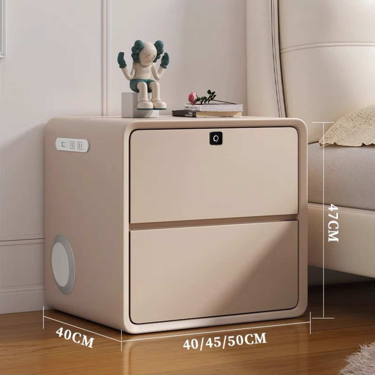 카키 [지문잠금+블루투스 스피커+USB]
