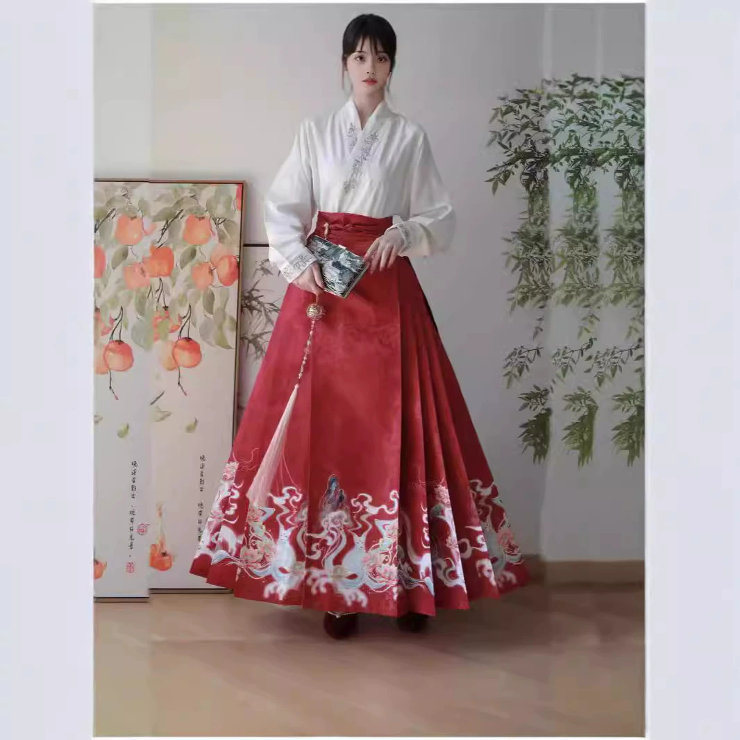 Genuine Hanfu for adults, Chinese airplane, set, fox, Chinese style