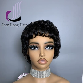 假发长卷发;真发假发;假发短卷发