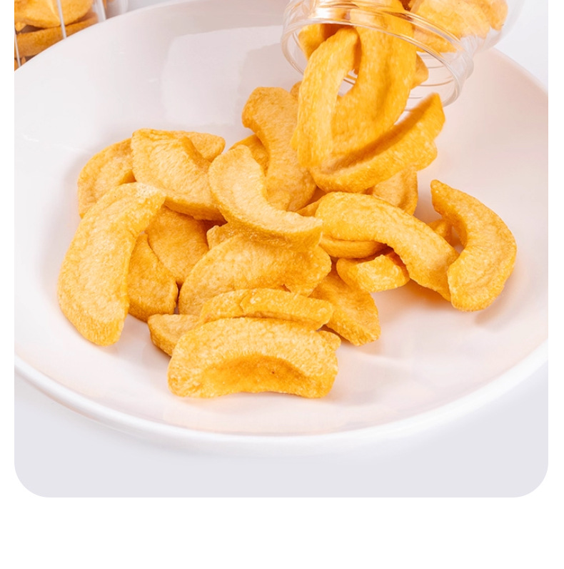 Freeze-Dried Yellow Peach Slices 500g Bulk Dried Fruit for Baking Snowflake Crisp and Desserts preparation
