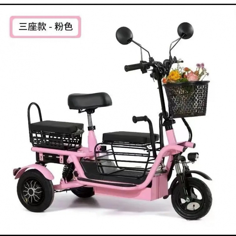 2025新款电动三轮车小型家用老年人接送轻便孩子折叠电瓶车电动车|undefined