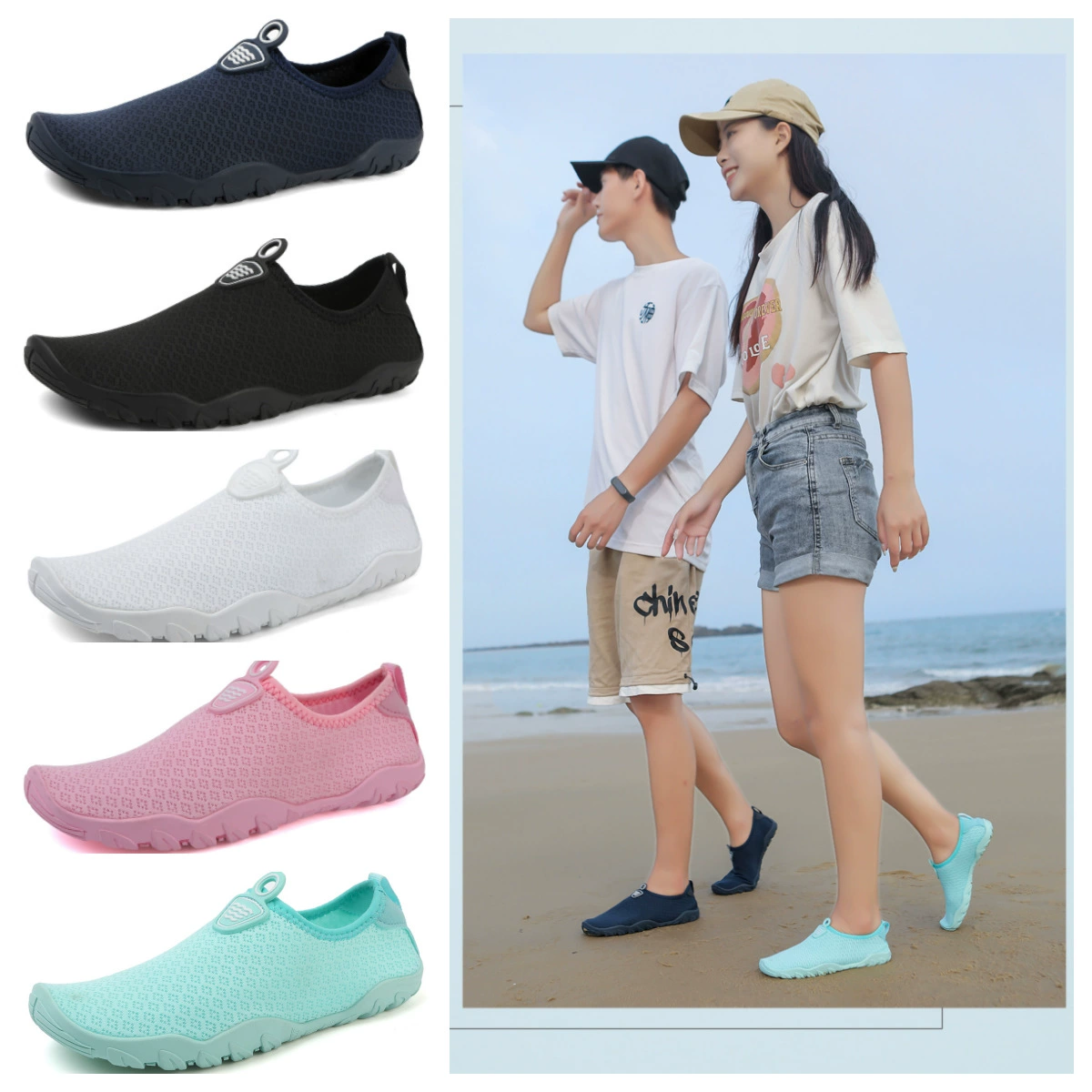 Обувь для ручья для мужчин и женщин спортивная обувь на открытом воздухе, водная обувь, пляжная обувь, водная и сухопутная обувь, дышащая, нескользящая, быстрая сушка, легкая