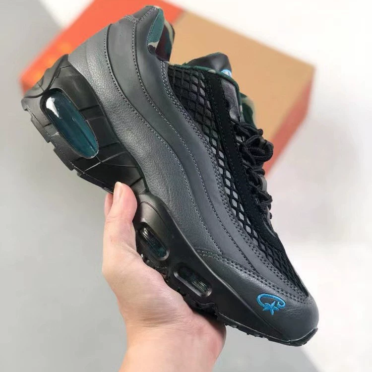 Подлинные мужские кроссовки Nike official AJ низкого верха AIR MAX 95 ретро с воздухоподушкой, проходимость, дышащие кроссовки для спорта и бега
