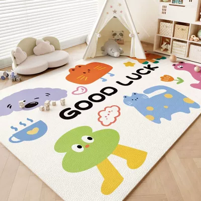 Avtomobil döşəmə paspasları, Living Room Carpet, Cute Children's - cute-6090cm-one-touch-clean