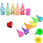 心笔圆型不规则插插换换爱心笔玩玩乐高消遣搬动圆形设计椭圆心笔