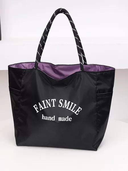 New Double-Sided Portable Shoulder Bag, Fashionable Daily Shopping and Commuting, Versatile Large-Capacity Travel Waterproof Shoulder Bag for Women