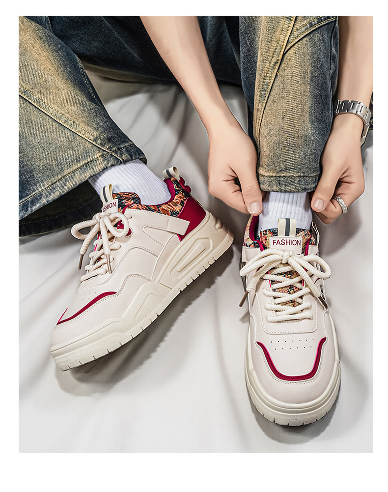 Men's Shoes 2026 New Spring Internet Celebrity Explosion Versatile Leather Casual Board Shoes Student Height Sports Trendy Shoes Men_vogvips.com