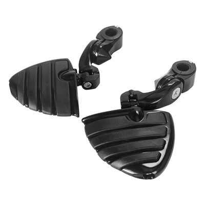 Vehicle Footrests, Bumper Guard | Motorcycle pedals - 5-pedals-black-large-pedal-ring-black