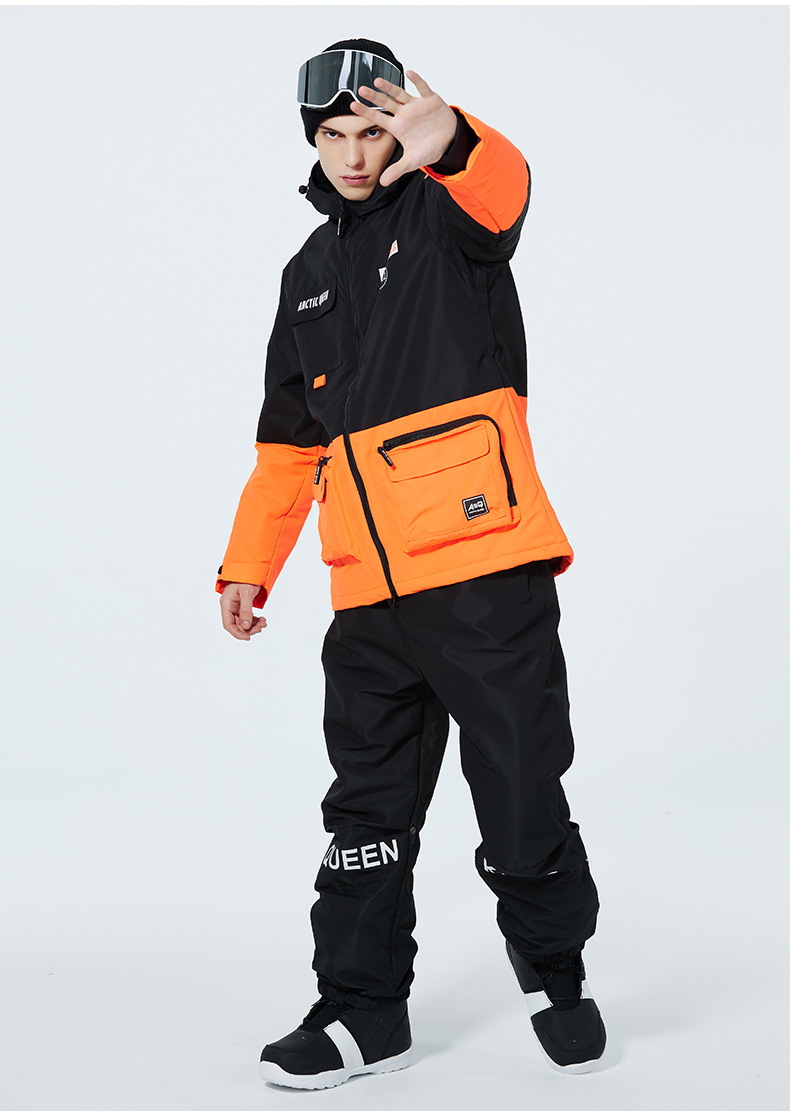 Men's Clothing Ski suit set for men and women couples warm and thick ski suit set single board double board ski suit_viptrois.com