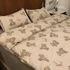 ベビー綿糸春夏四点セット貝殻刺繍小清新二重糸水洗綿二人セット共同購入代行