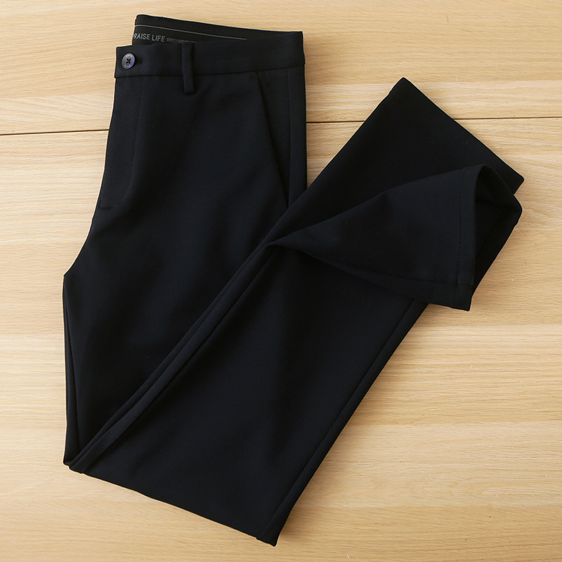 莫代尔棉休闲裤男海牌撤柜秋冬季抗皱垂感商务直筒长裤子男3Y368