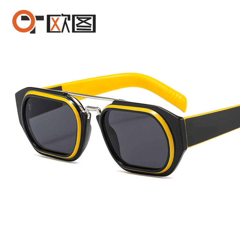 Outu's New Pd53 Men's Personalized Trendyy Sunglasses Ins Retro Color Sunglasses Cross-Border Hot Sale Wholesale Outu's New Pd53 Men's Personalized Trendyy Sunglasses Ins Retro Color Sunglasses Cross-Border Hot Sale Wholesale