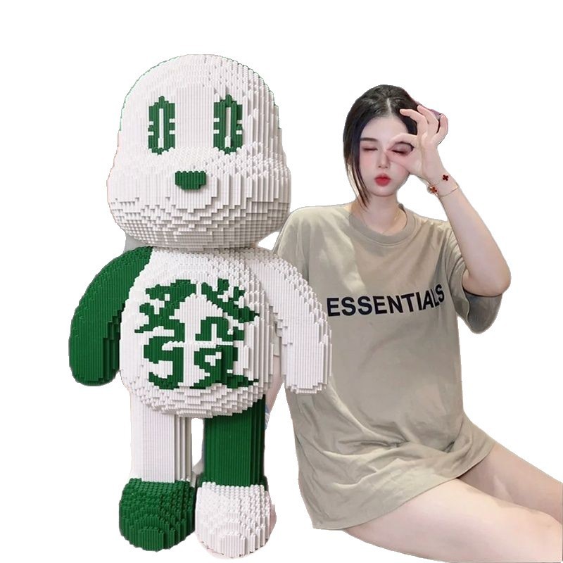 1m 特大ホワイトバイオレントクマレゴビルディングブロックと互換性大人子供のおもちゃパズル装飾品誕生日ギフト|undefined