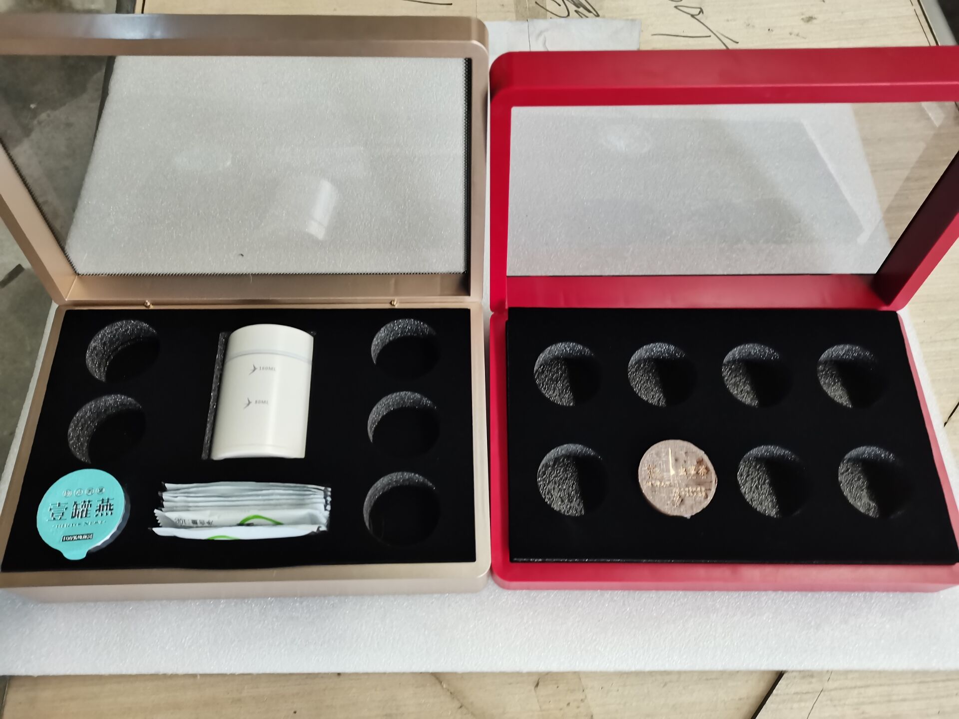 供应黑色白色珍珠棉防震包装海绵/心型防震礼品盒包装