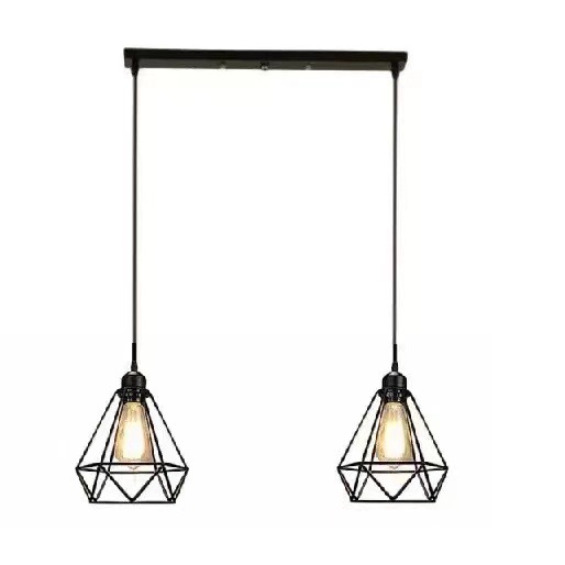 Proveedores transfronterizos al por mayor tres cabezas retro industrial lámparas de restaurante lámparas de pasillo lámparas de candelabros pequeños hoteles residenciales Zhongshan