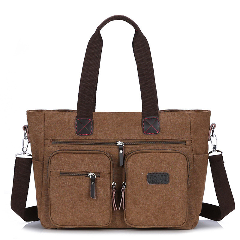 Manufacturer Wholesale New Business Briefcase Laptop Canvas Bag Simple Fashion Casual Shoulder Crossbody Large Bag Manufacturer Wholesale New Business Briefcase Laptop Canvas Bag Simple Fashion Casual Shoulder Crossbody Large Bag