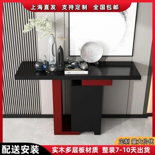 Nordic Baked Paint Entrance Table Living Room Entrance Cabinet Modern Simple Art Decorative Table Desk Full Set Free Shipping