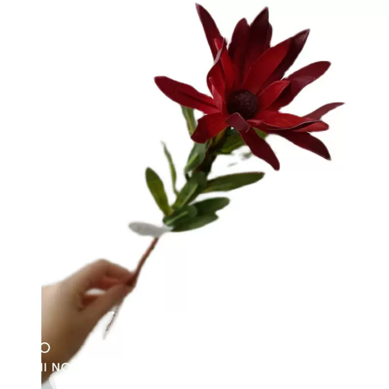 仿真花酒红色手感木百合样板房婚礼1朵花 造景 客户配材1朵花