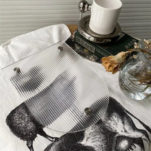 5MM托盘ins风u型亚克力托盘 悬浮置物北欧摆拍装饰盘玄关收纳盘