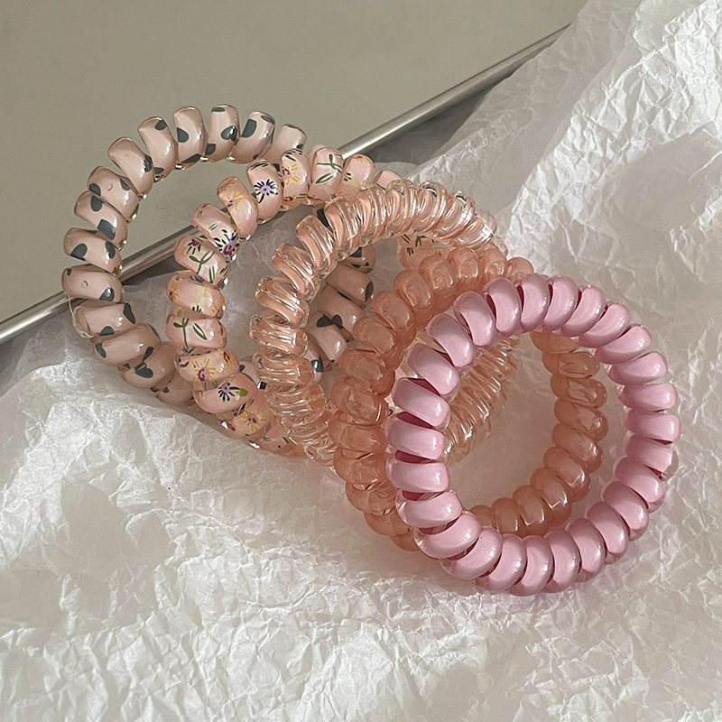 Trenza de burbuja de temperamento de moda, cuerda para el cabello, lazo para el cabello, nuevos accesorios para el cabello de alta gama para mujeres, cola de caballo simple, línea telefónica trenzada, banda de goma