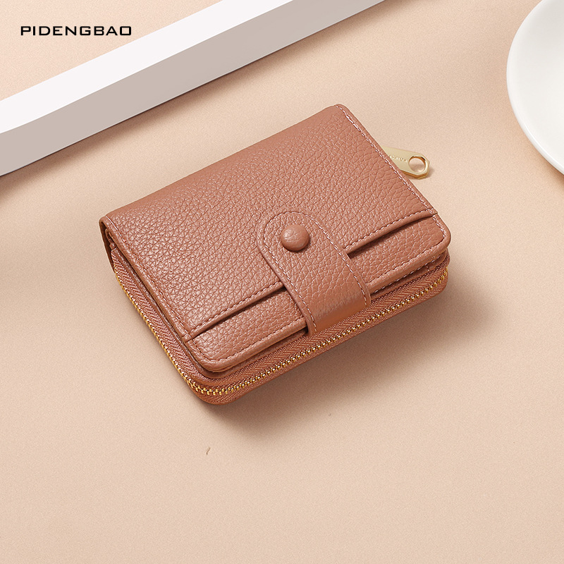 Light pink lychee pattern wallet