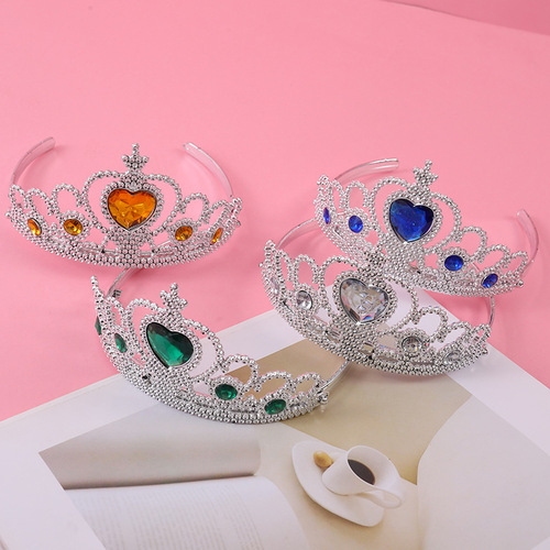 Manufacturer children's headwear crown princess clothing accessories fairy wand gemstone crown magic wand headband jewelry